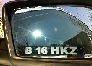 Inscriptionare, sablare oglinzi auto